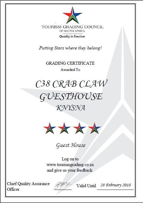 38 Crab Claw Hotel Knysna Eksteriør billede